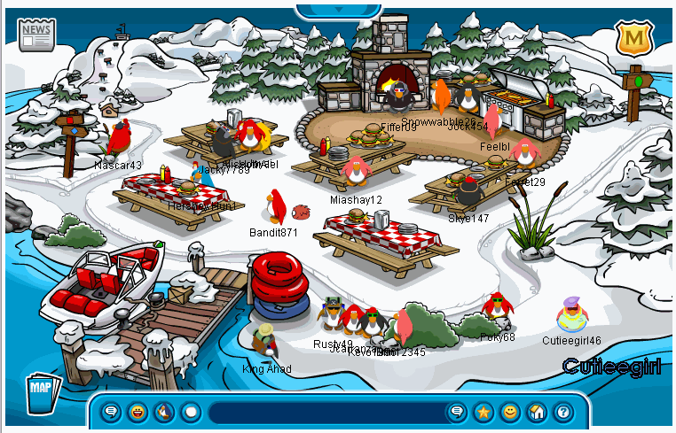 Resultado de imagen para camp penguin 2007 club penguin